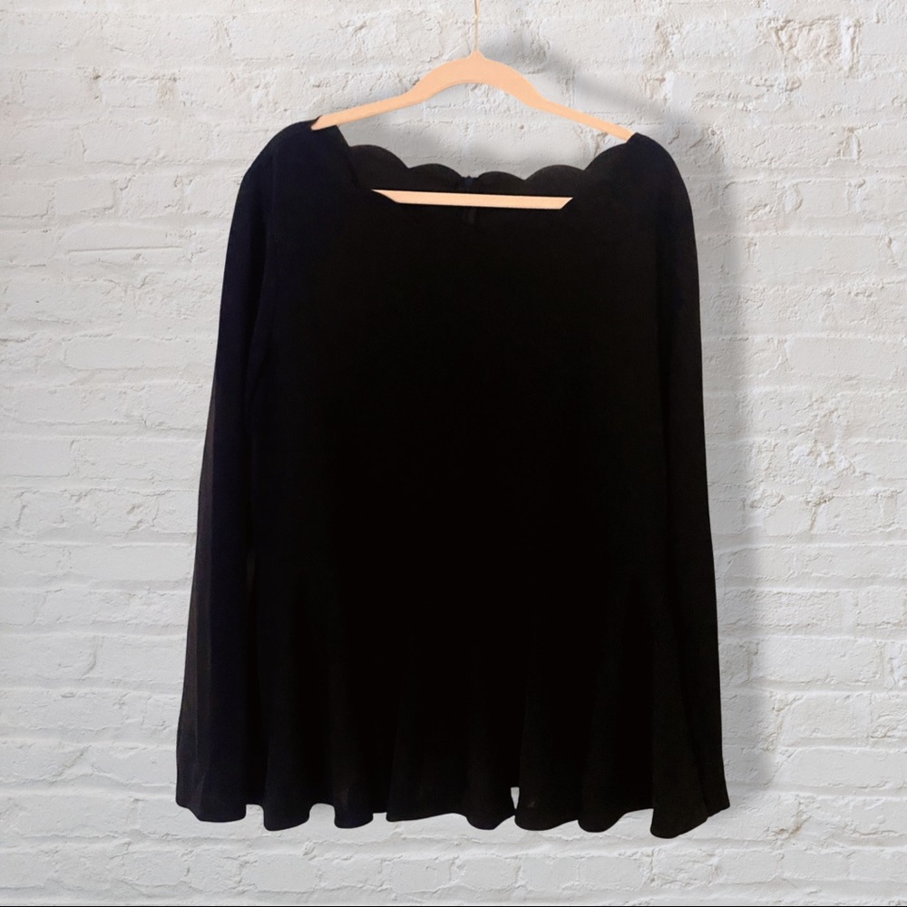Black Peplum top